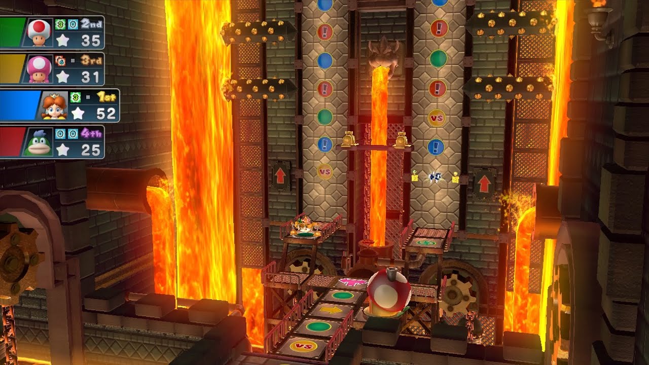 Mario Party 10 Mario Party #813 Daisy vs Spike vs Toad vs Toadette Chaos Castle Master Difficulty