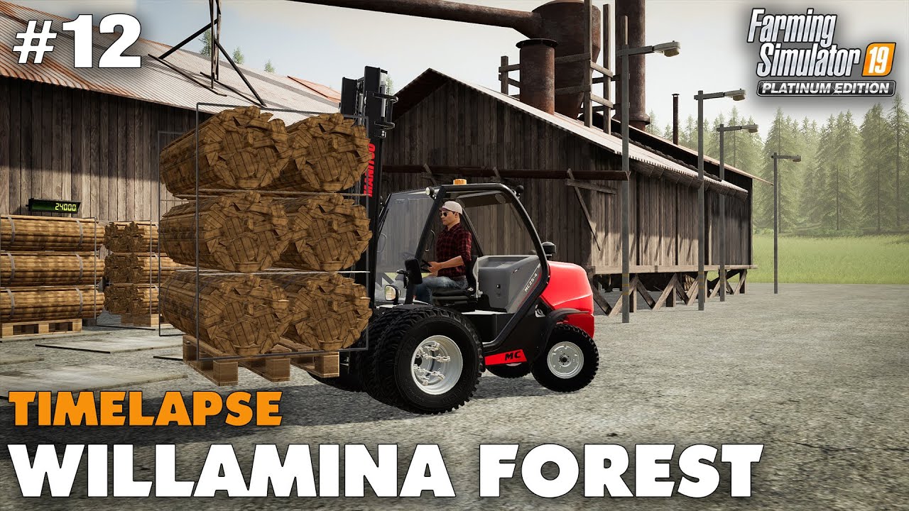 Willamina Forest Timelapse #12 Loading Pallets & Spraying Crops, Farming Simulator 19 Seasons