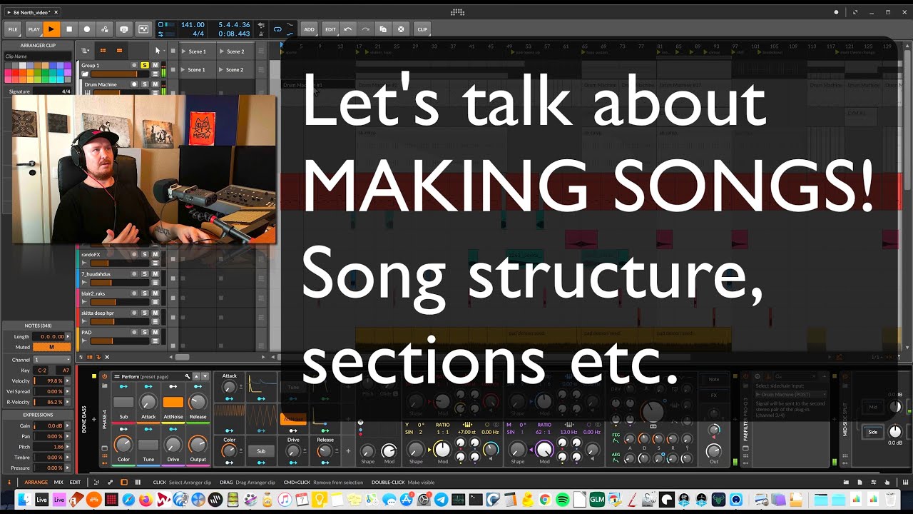 Let’s talk about MAKING SONGS! (structure, progression, variation, workflow)