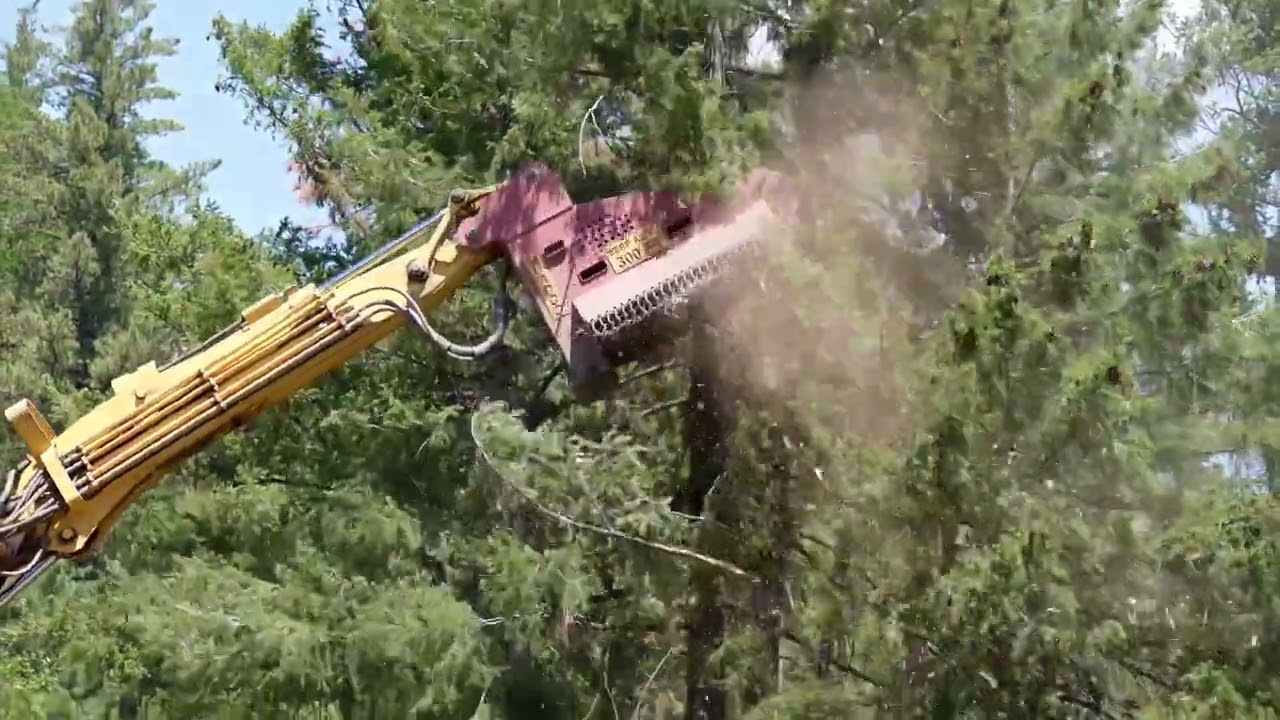 Masticator in action #mckinneyfire