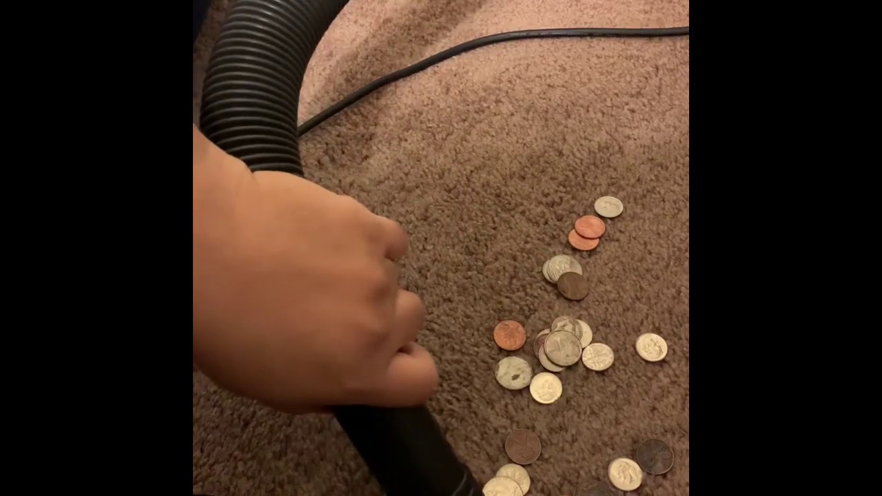 Quick coin & crunch vacuum hose test