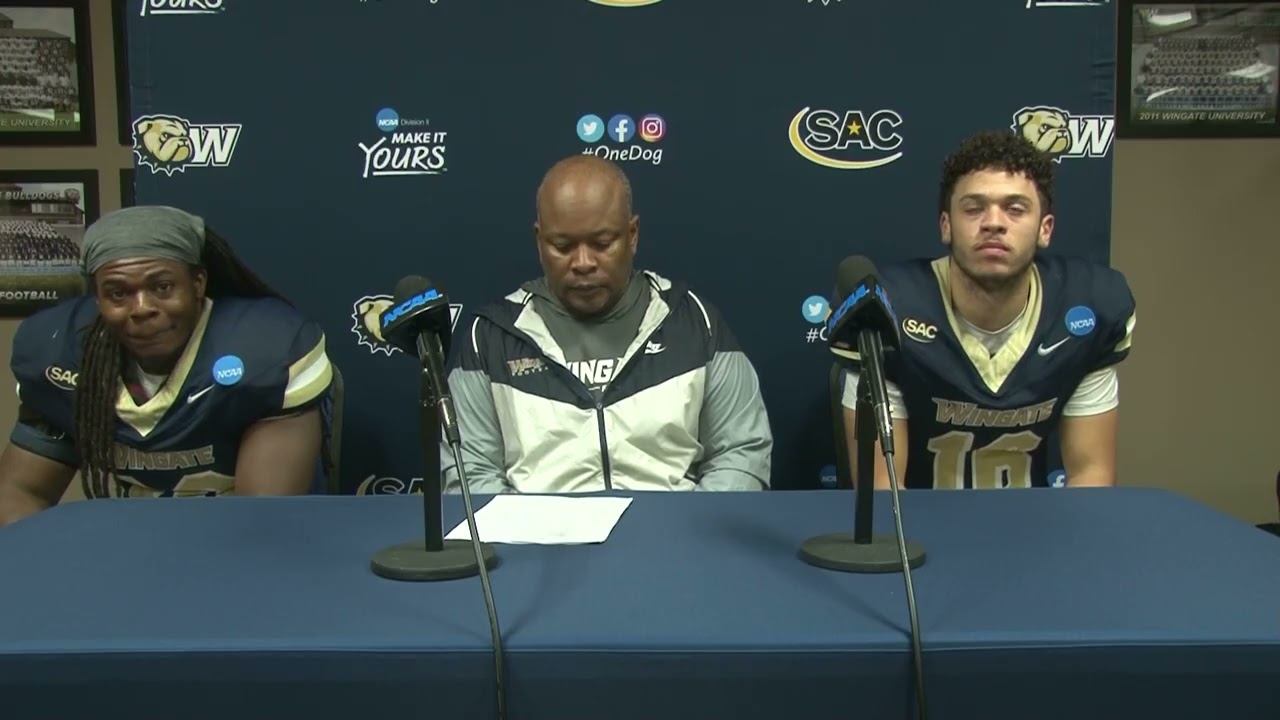 Wingate NCAA DII Football Playoffs Postgame Press Conference