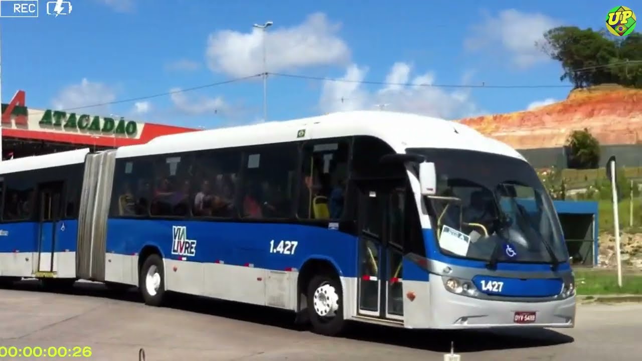 Desfile de ônibus BRT no Terminal Pelópidas Silveira - Movimentação de ônibus na RMR do Recife