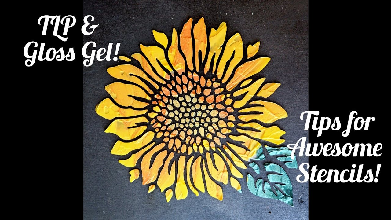 Sea Creatures, Sunflowers & Stencils! 🌻Detailed Demo Using This Little Piggy Pigments and Gloss Gel