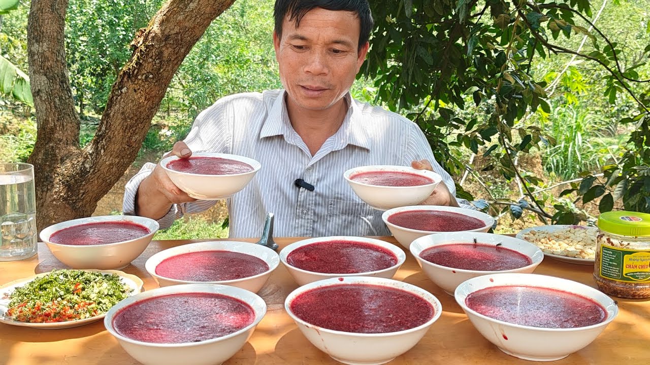 Treo Thưởng (10 Triệu) Cho 10 Bát Tiết Canh Siêu To Khổng Lồ Liệu Có Làm Khó Được Ông Hặc