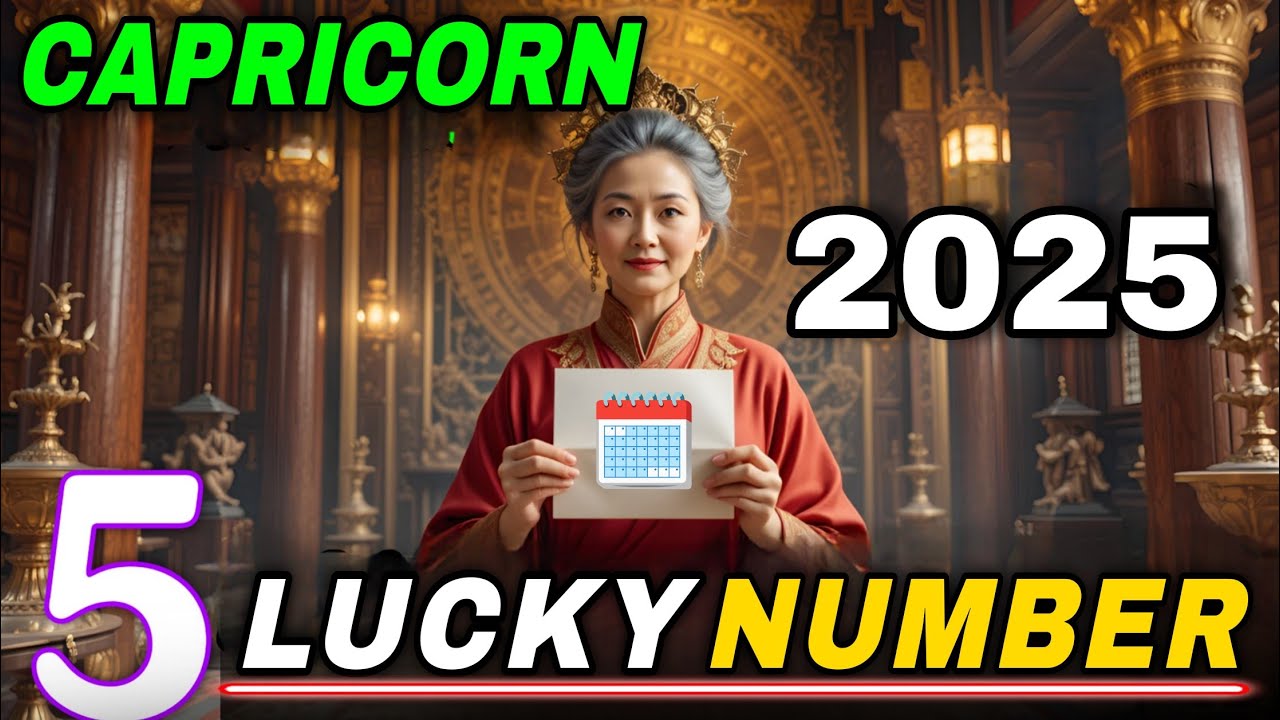 5 lucky numbers that will make you a millionaire in 2025 for Capricorn.