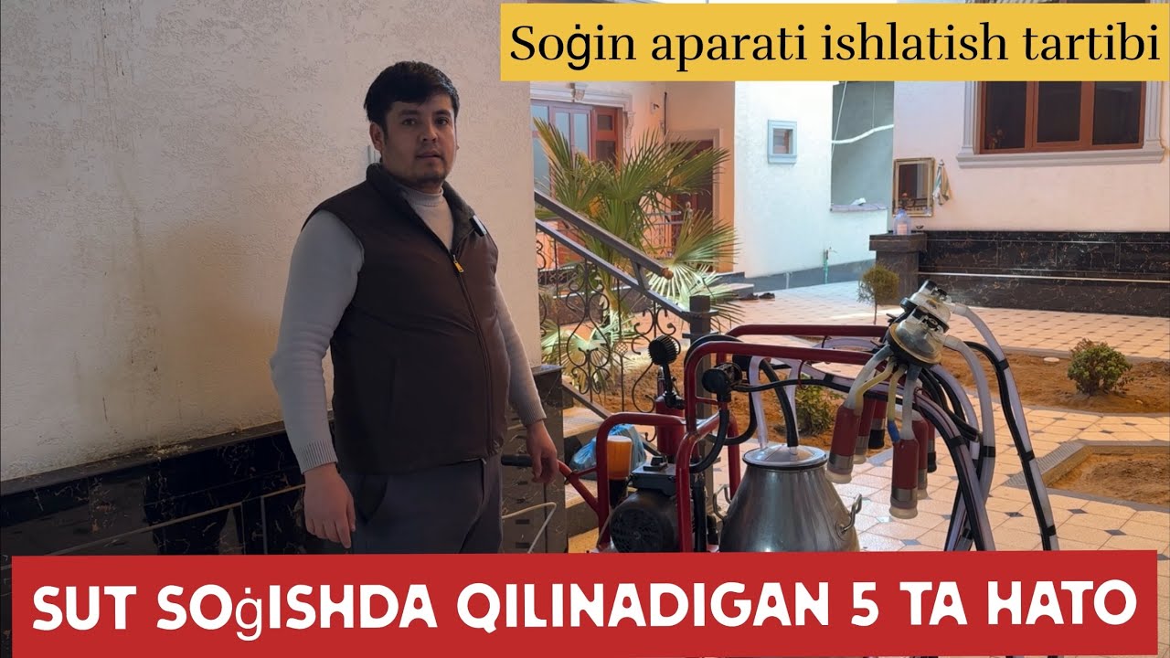 Sut soġish aparatini ishlatish