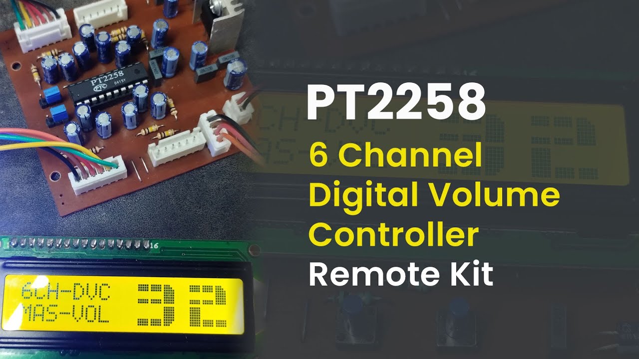6 Channel Digital Volume Controller Remote Kit with PT2258