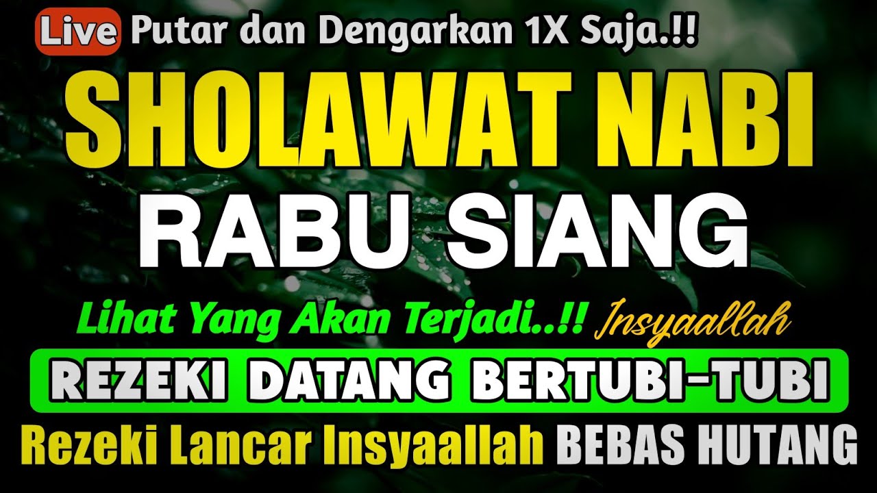 SHOLAWAT PENARIK REZEKI PALING DAHSYAT, Sholawat Nabi Muhammad SAW, SALAWAT JIBRIL PALING MERDU