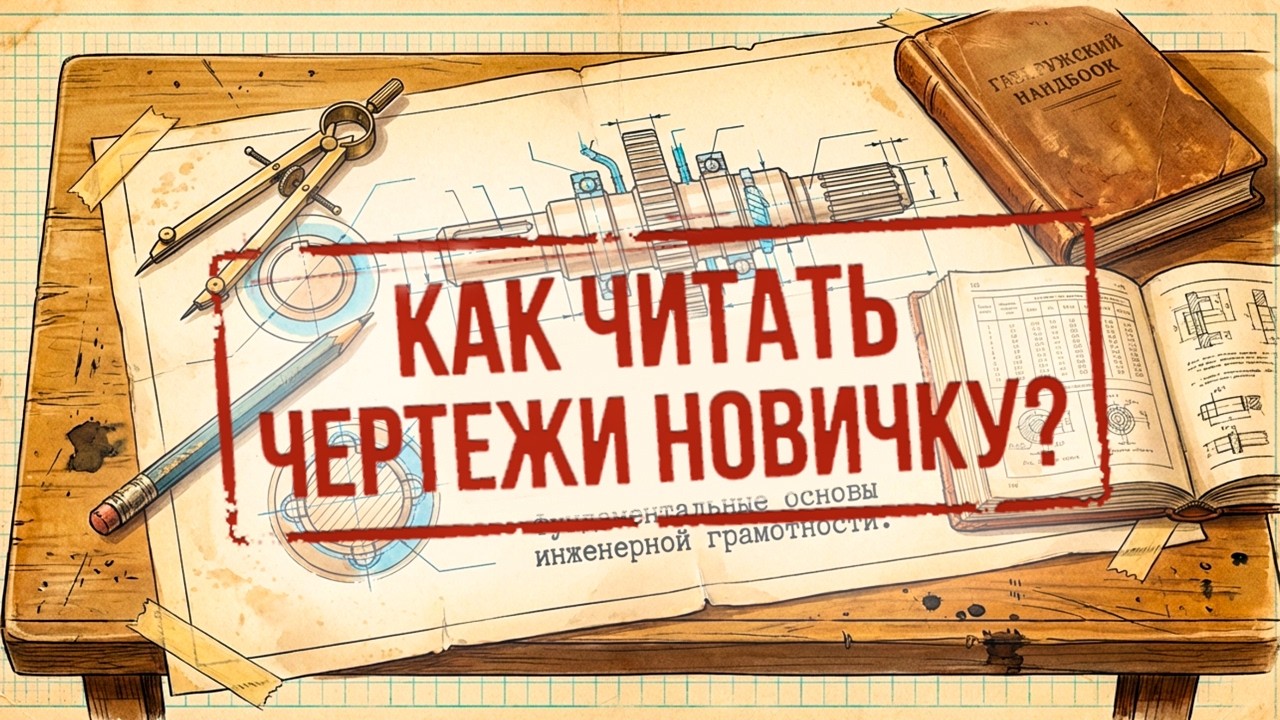 НЕ БОЙСЯ читать чертежи! Базовые принципы за 15 минут!