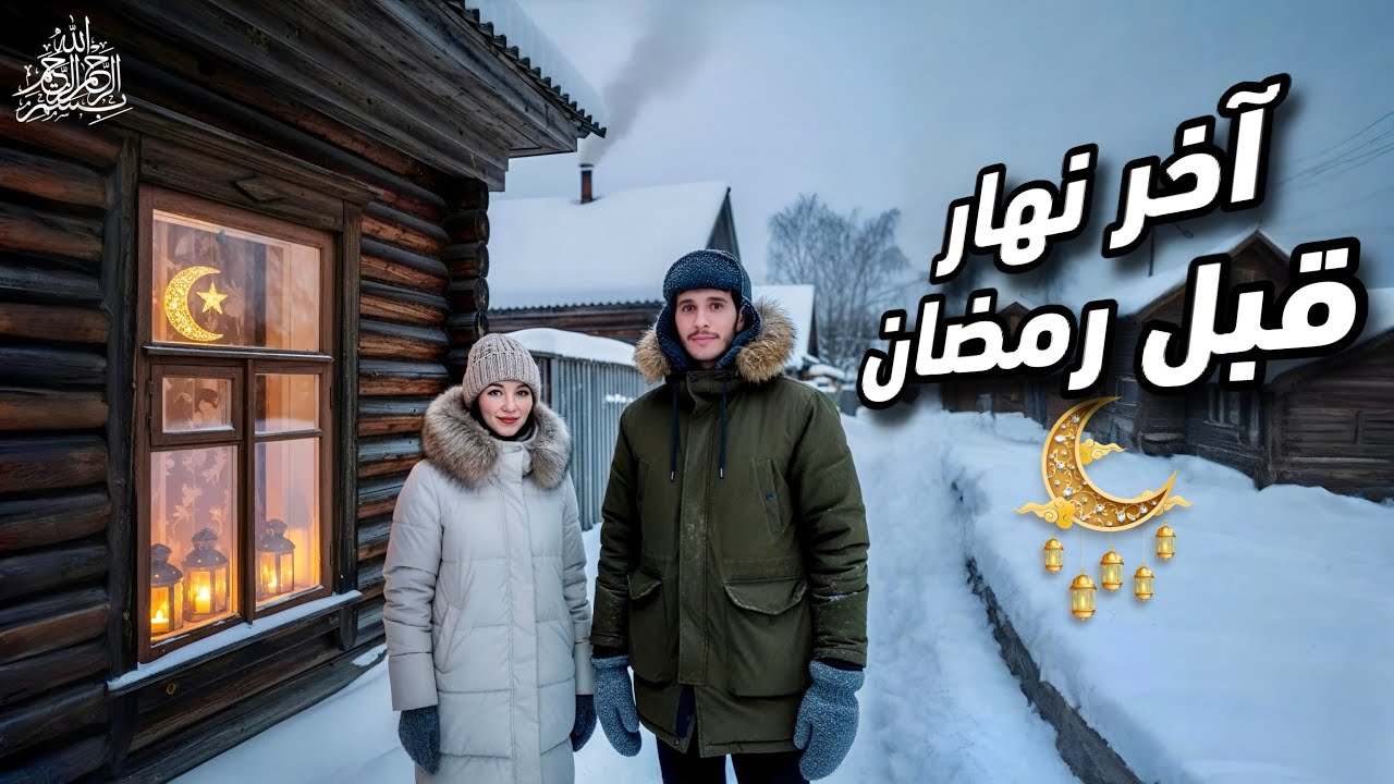 رمضان على الأبواب 🌙من قلب سيبيريا، آخر نهار قبل الشهر المبارك🇲🇦🇷🇺