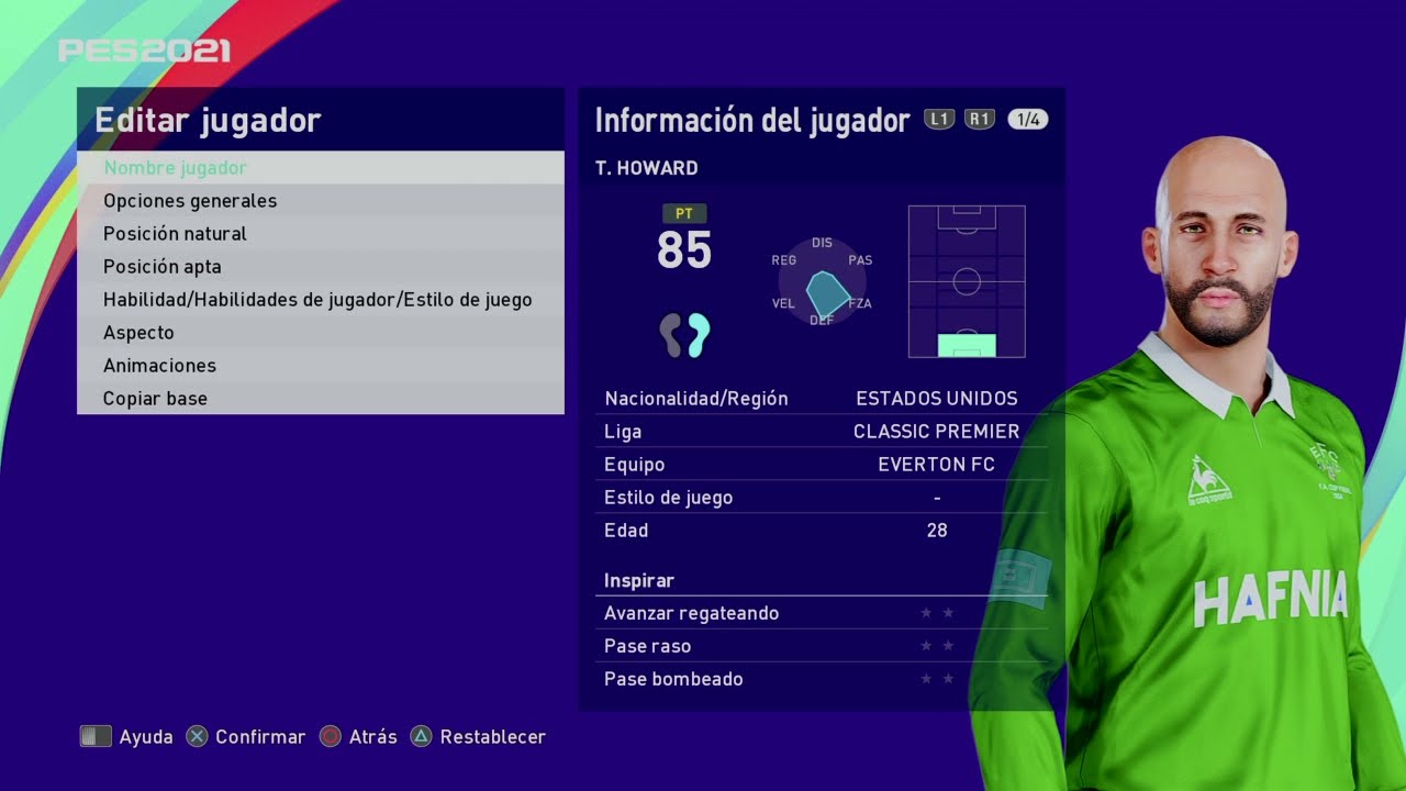 Timothy Matthew ``Tim´´ Howard - PES Clasico (Face, Body& Stats)