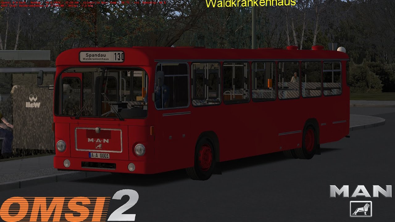 Omsi 2 - Berlin Spandau - Line 130E - MAN SL 200