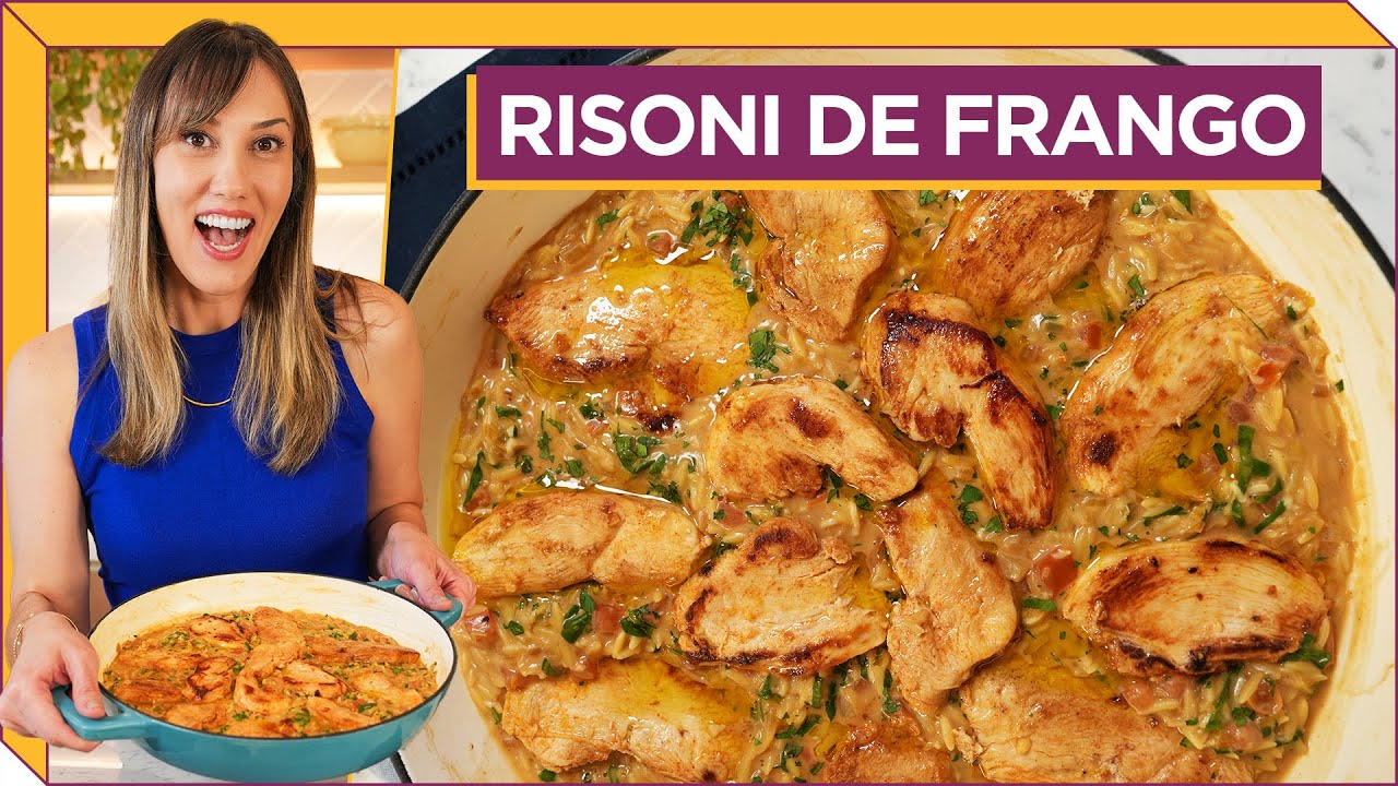 RISONI DE TOMATE E FRANGO I Receitas e Temperos