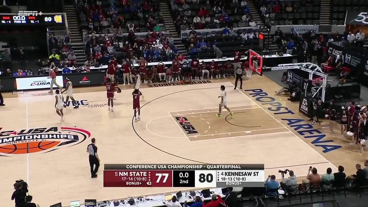 CUSA Tournament: Men's Quarterfinals -  Kennesaw St. vs. New Mexico State - Game Highlights