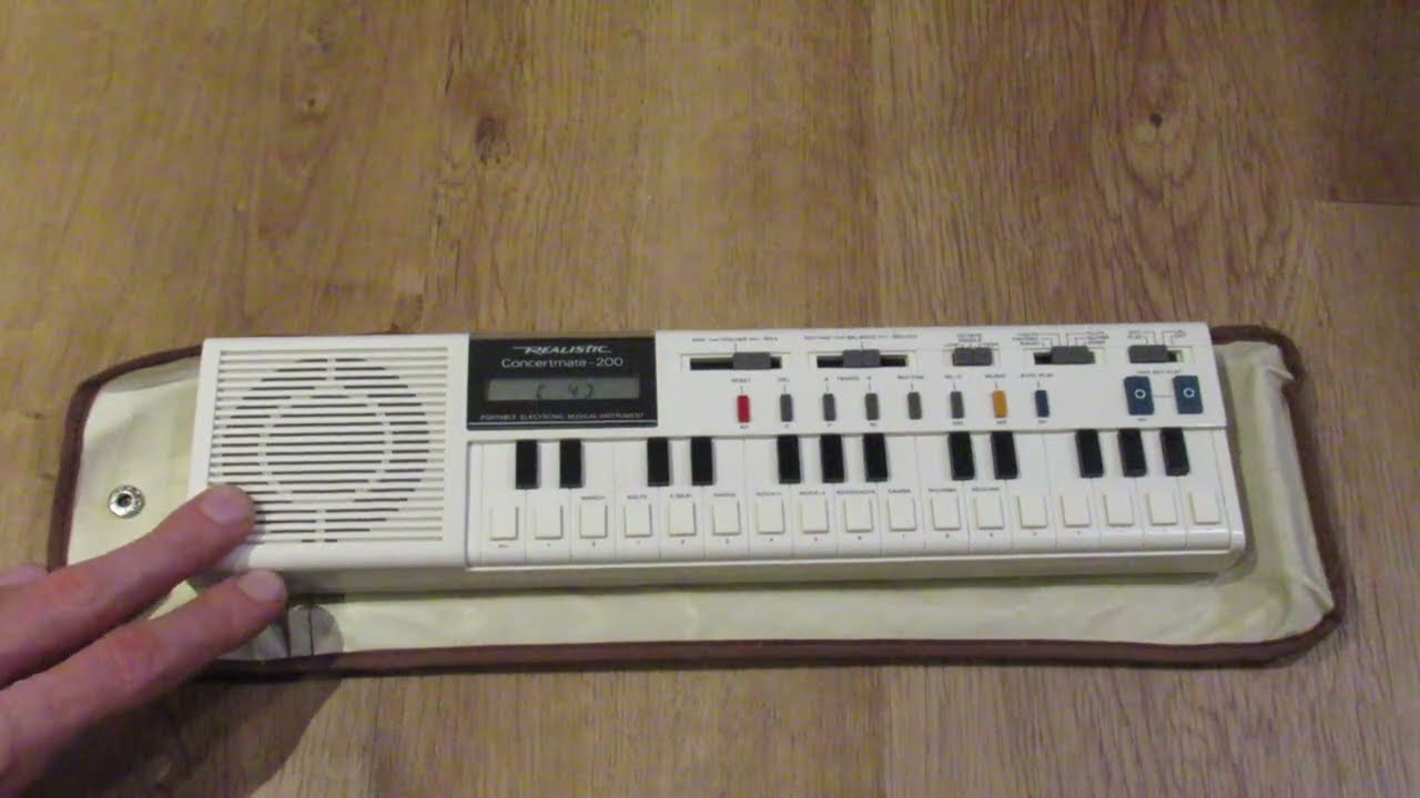 A Realistic Concertmate 200/Casio VL-1 encore presentation: playing the built-in demo song