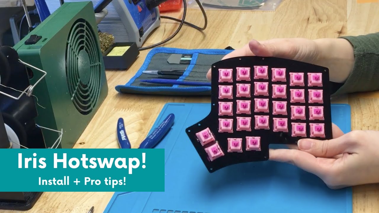 Iris Rev. 6/7 Hotswap Keyboard Build