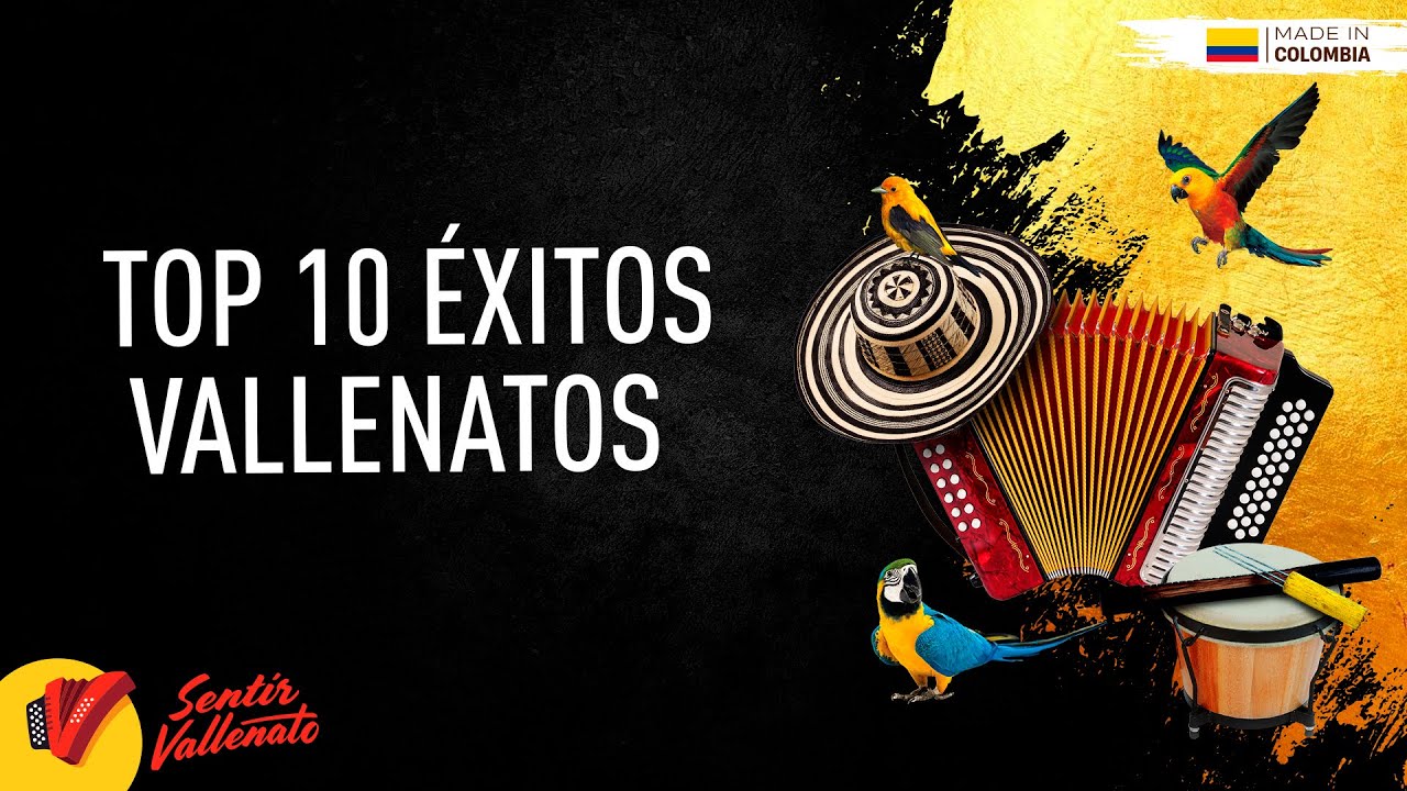 Top 10 Éxitos Vallenatos, Video Letras - Sentir Vallenato