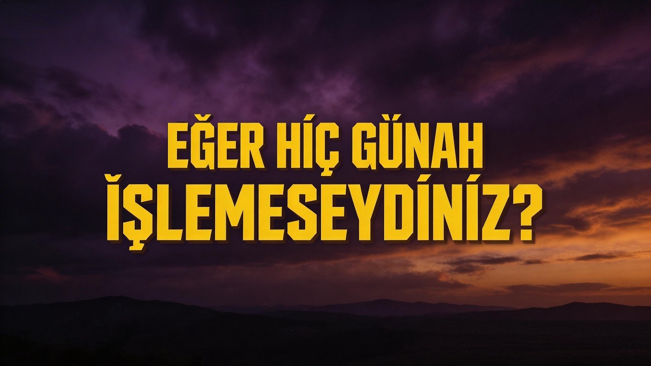 Bir Hadis; Eğer siz hiç günah işlemeseydiniz?