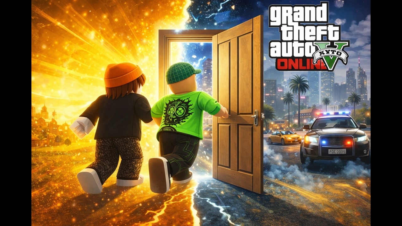 Robloxiarze pierwszy raz w GTA Online...co tu się dzieje?!