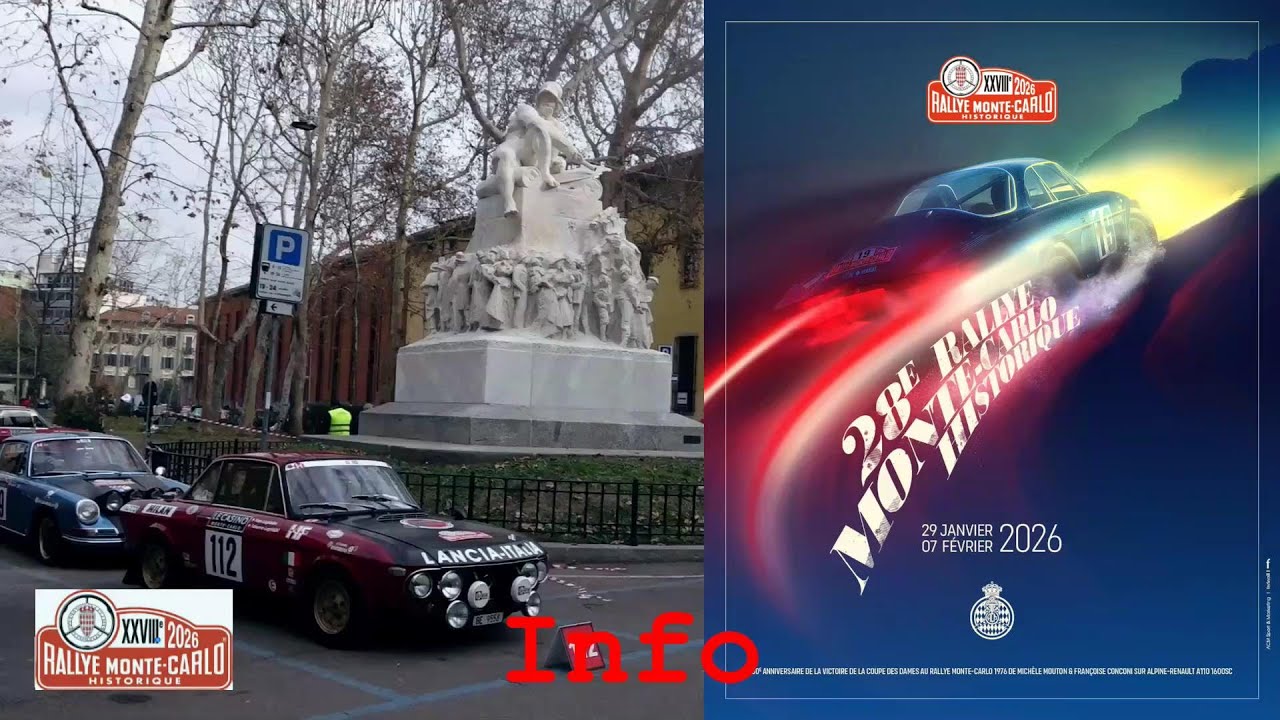 Rallye Monte Carlo Historique 2026 info video