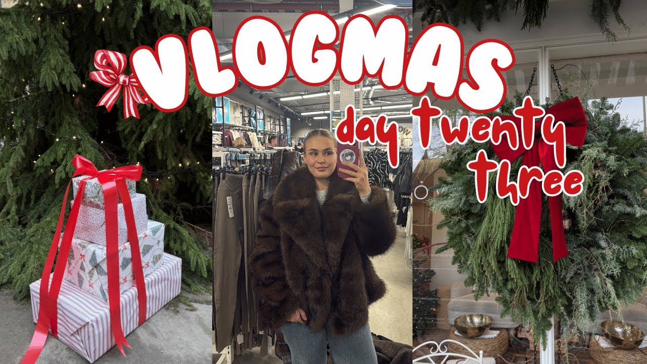 vlogmas day 23 | forgetful pheebs, shoot day and a haul!!!