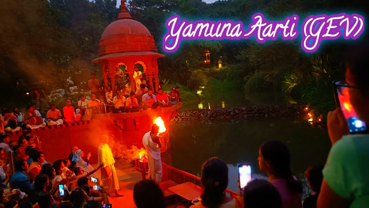 Yamuna Aarti by Sachinandan Prabhu - Govardhan Eco Village GEV ISKCON #yamunaaarti