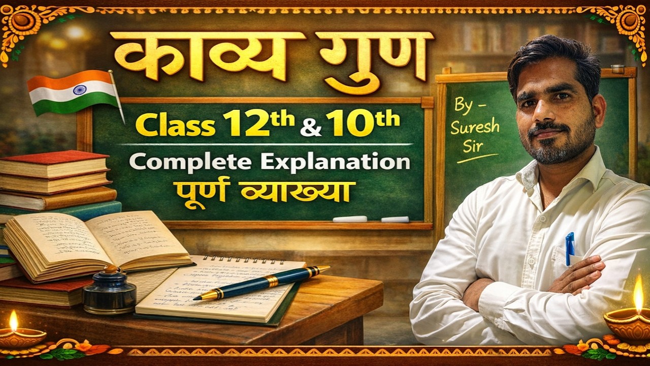काव्य गुण | Class 12th & 10th | Complete Explanation | By – Suresh Sir
