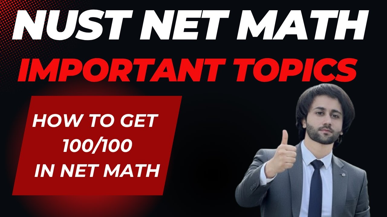 NUST NET Math Important Topics I How to Get 100/100 in NUST NET Math I NUST Math Preparation 2026