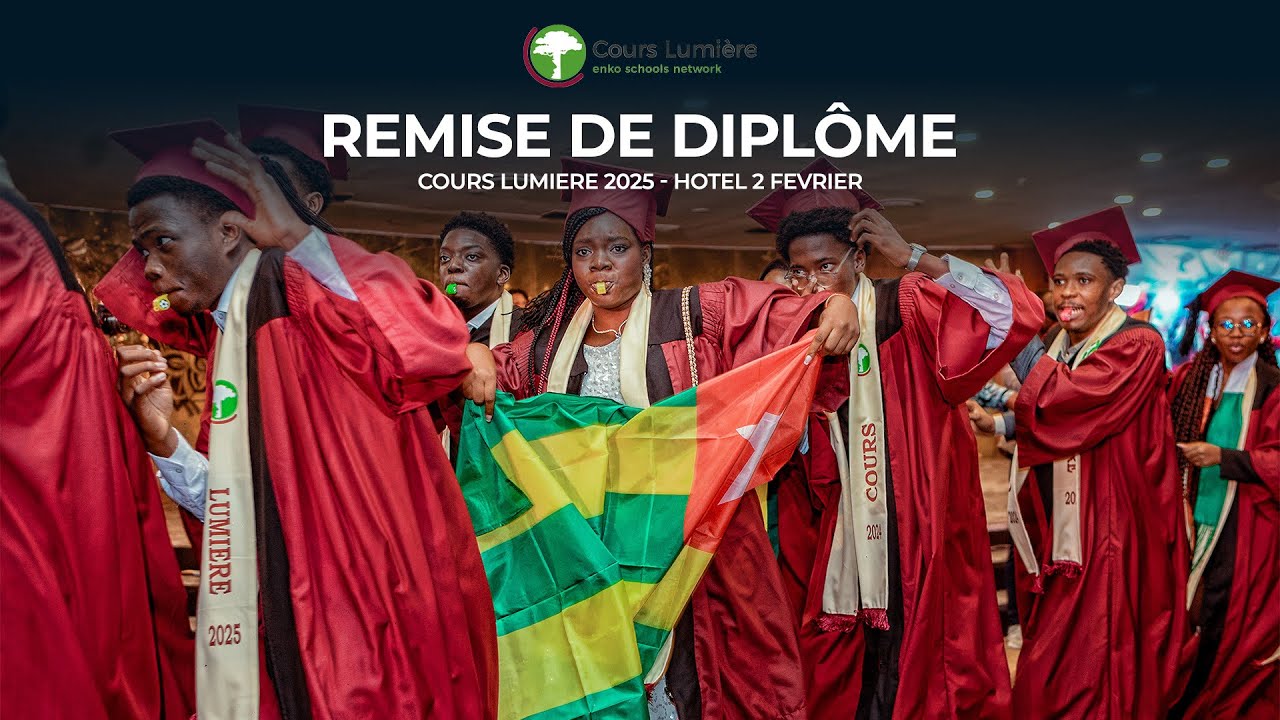 Remise de diplômes – Terminale 2025 | Cours Lumière – 4 juillet à l’Hôtel 2 Février (Lomé)