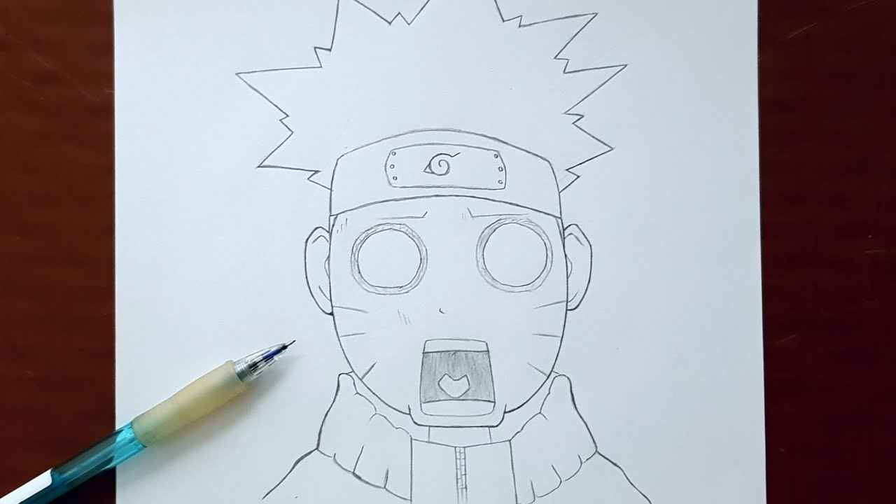 How to Draw Naruto Funny Face Reaction | Naruto Step By Step Easy