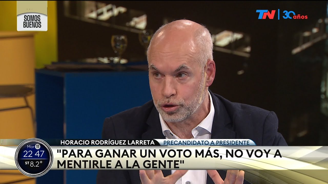 Horacio Rodríguez Larreta: "Para ganar un voto más, no voy a mentirle a la gente"