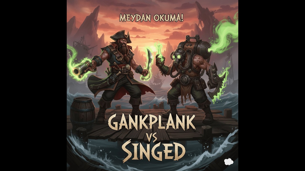 Takımı Zorla Oynatmaya Çalışıyorum Gankplank Vs Singed Full Gameplay