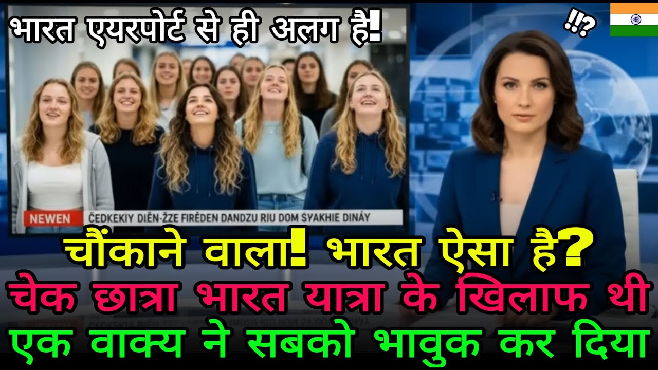 चेक छात्राएँ भारत पहुँचीं “दिल्ली हमसे आगे!” 5 मिनट में हलचल