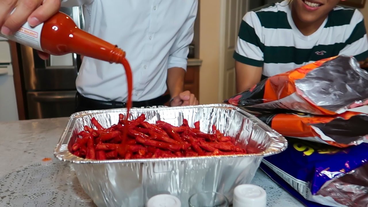 HOT CHEETOS AND TAKIS CHALLENGE *DO NOT ATTEMPT*