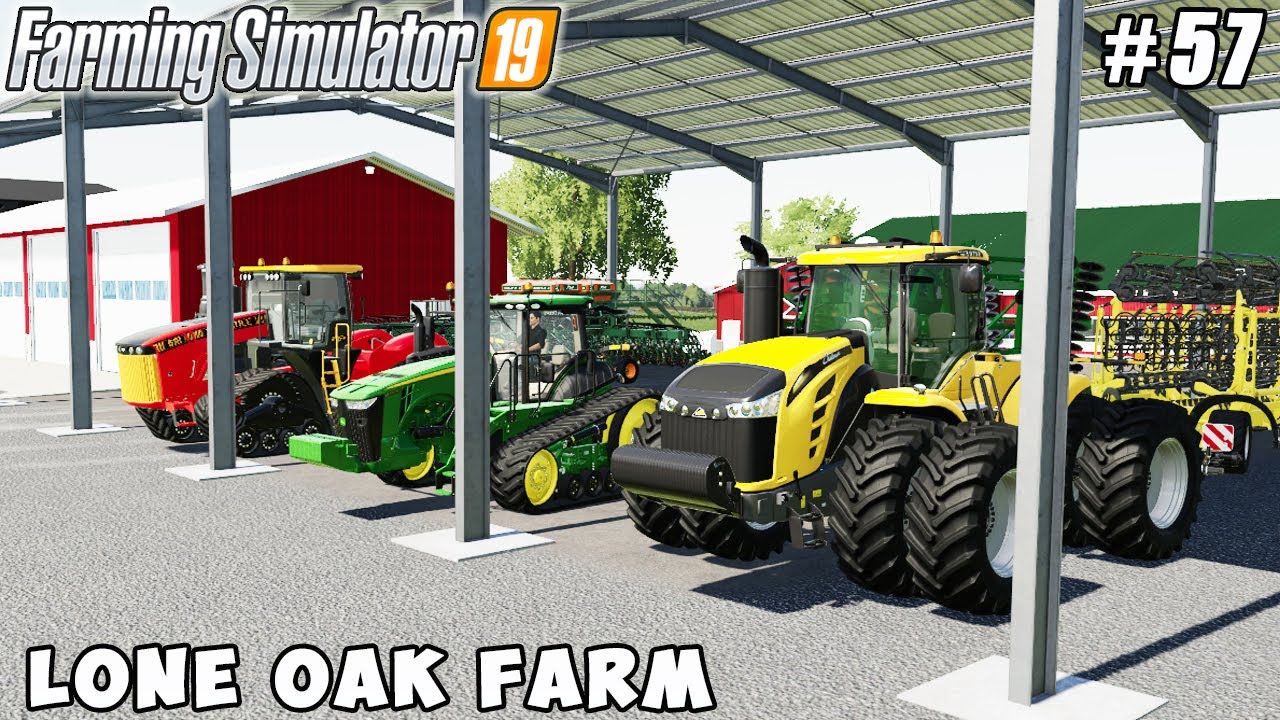 Building new yard, cultivation, sowing barley | Lone Oak Farm | Farming simulator 19 | Timelapse #57