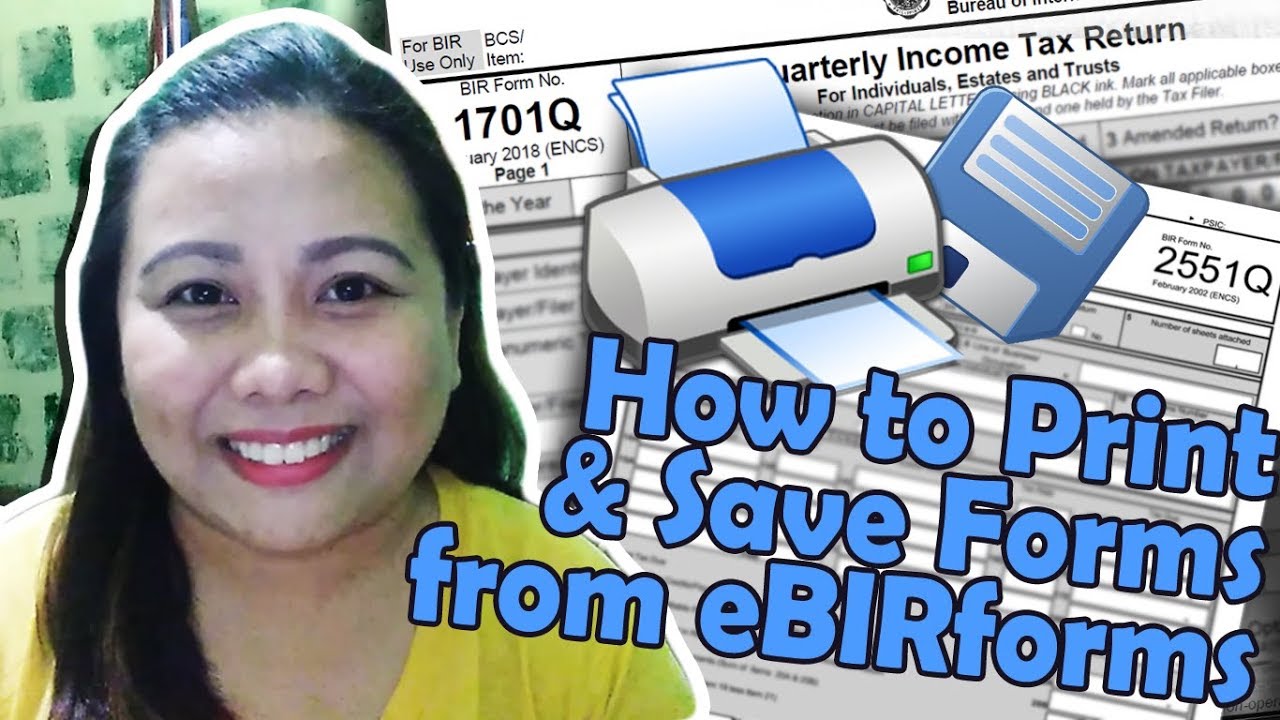 How to Print & Save Forms from eBIRForms