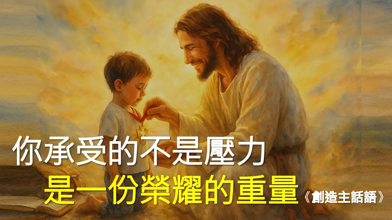 ★ 你承受的不是壓力，是一份榮耀的重量 ★ | 創造主話語 #耶穌 #基督 #上帝 #萬王之王 #天父