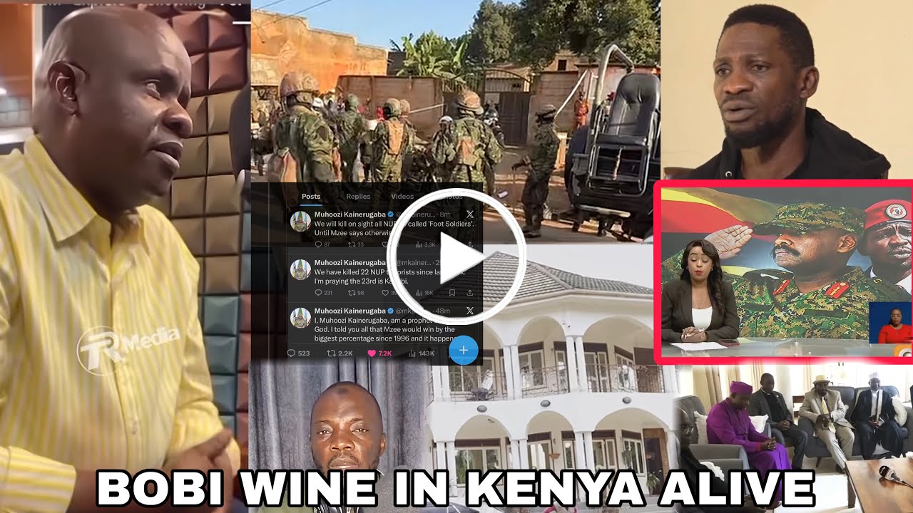 Breaking: Bobi Wine arrives in Kenya safe and Sound Gen Muhoozi tensions escalate Min.Balaam tosubwa