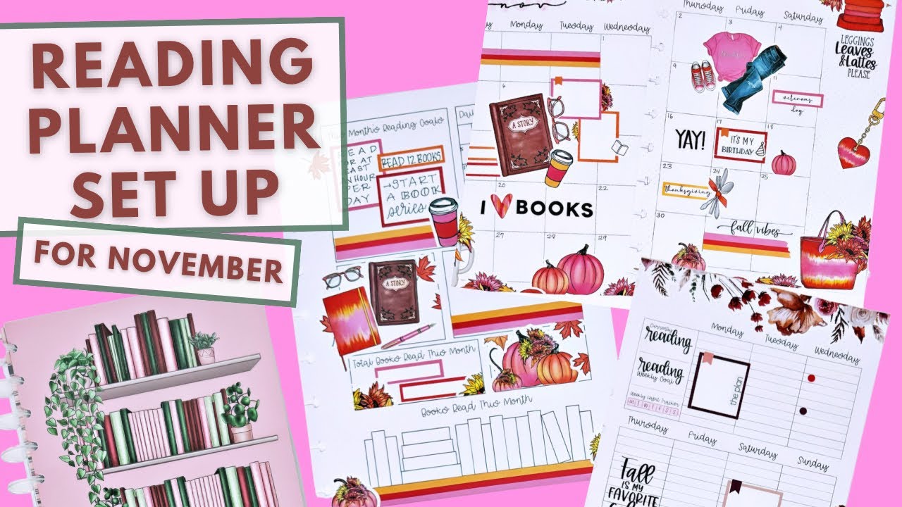 PLAN WITH ME | NOVEMBER READING PLANNER SET UP