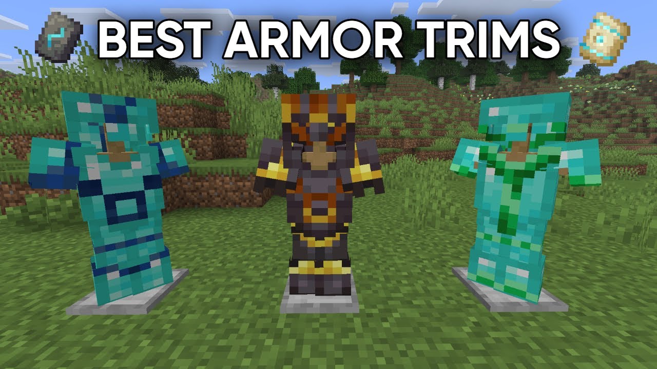 10 BEST ARMOR TRIM COMBINATIONS IN MINECRAFT!