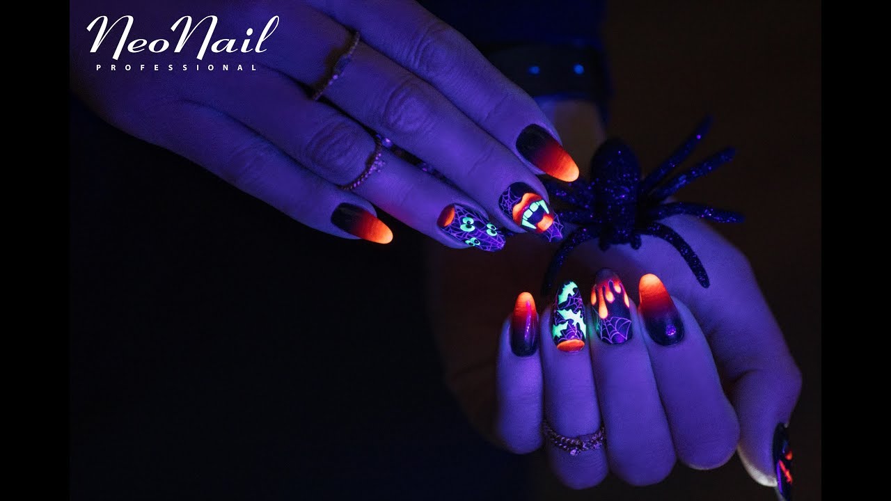 NeoNail Tutorial - Halloweenowy manicure świecący w ciemności 🎃