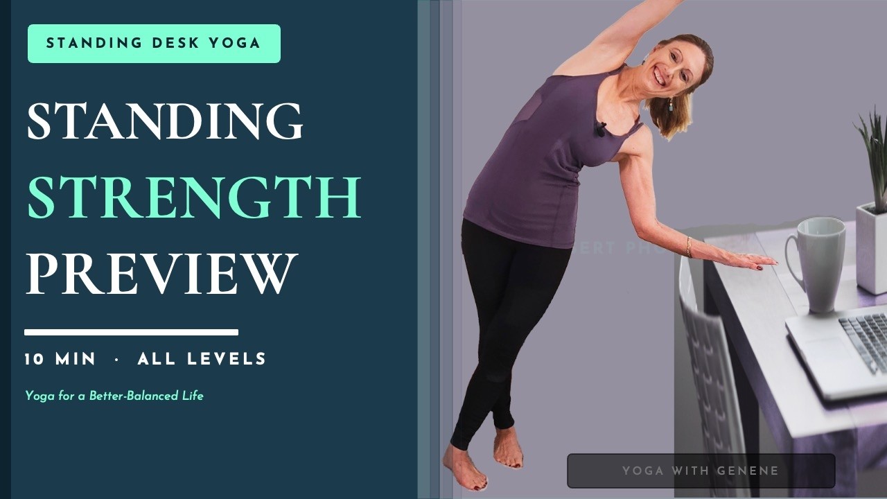 Strengthen While Working | 10-Min Standing Desk Yoga