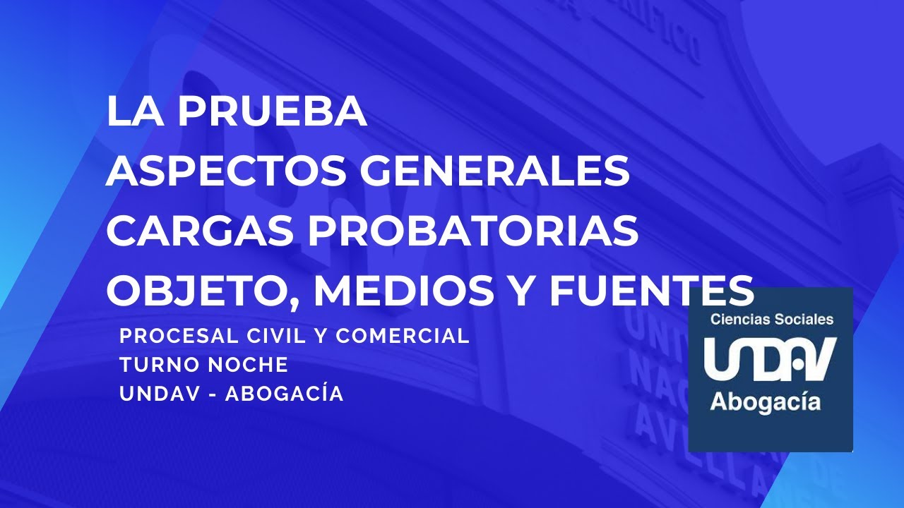 Teoría general de la prueba