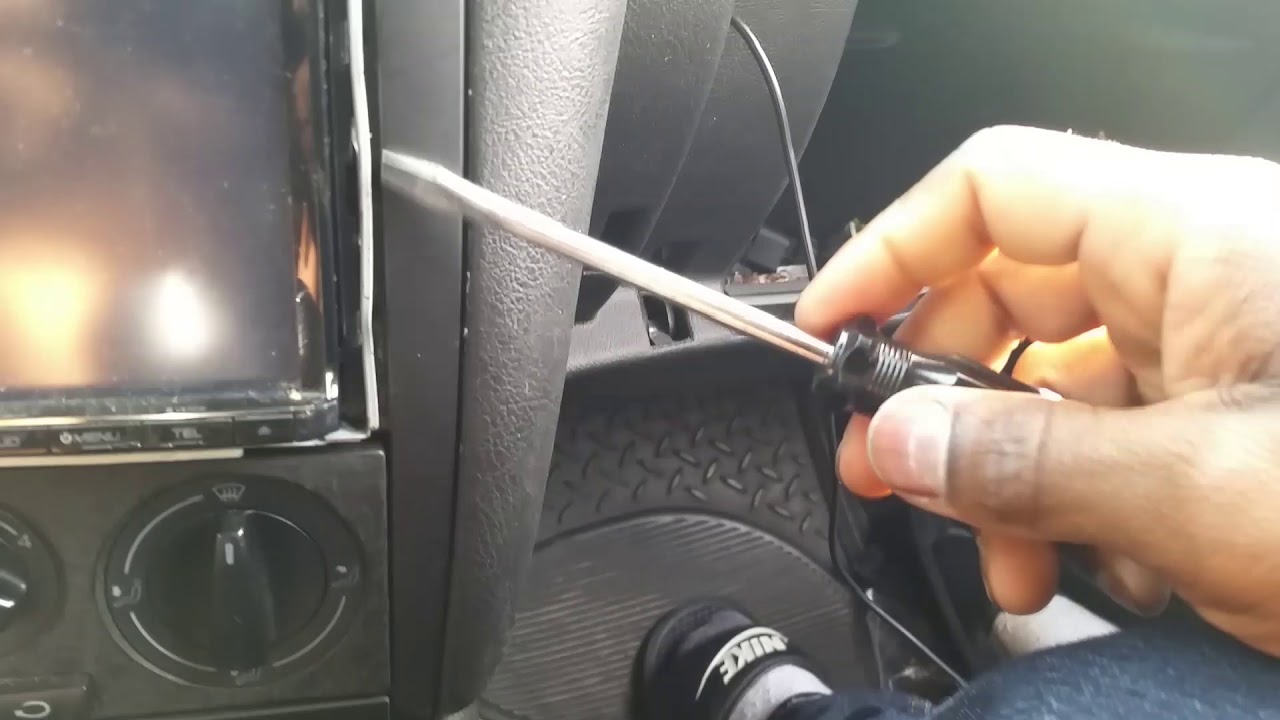 1999 MK4 Volkswagon JETTA aftermarket radio head unit removal