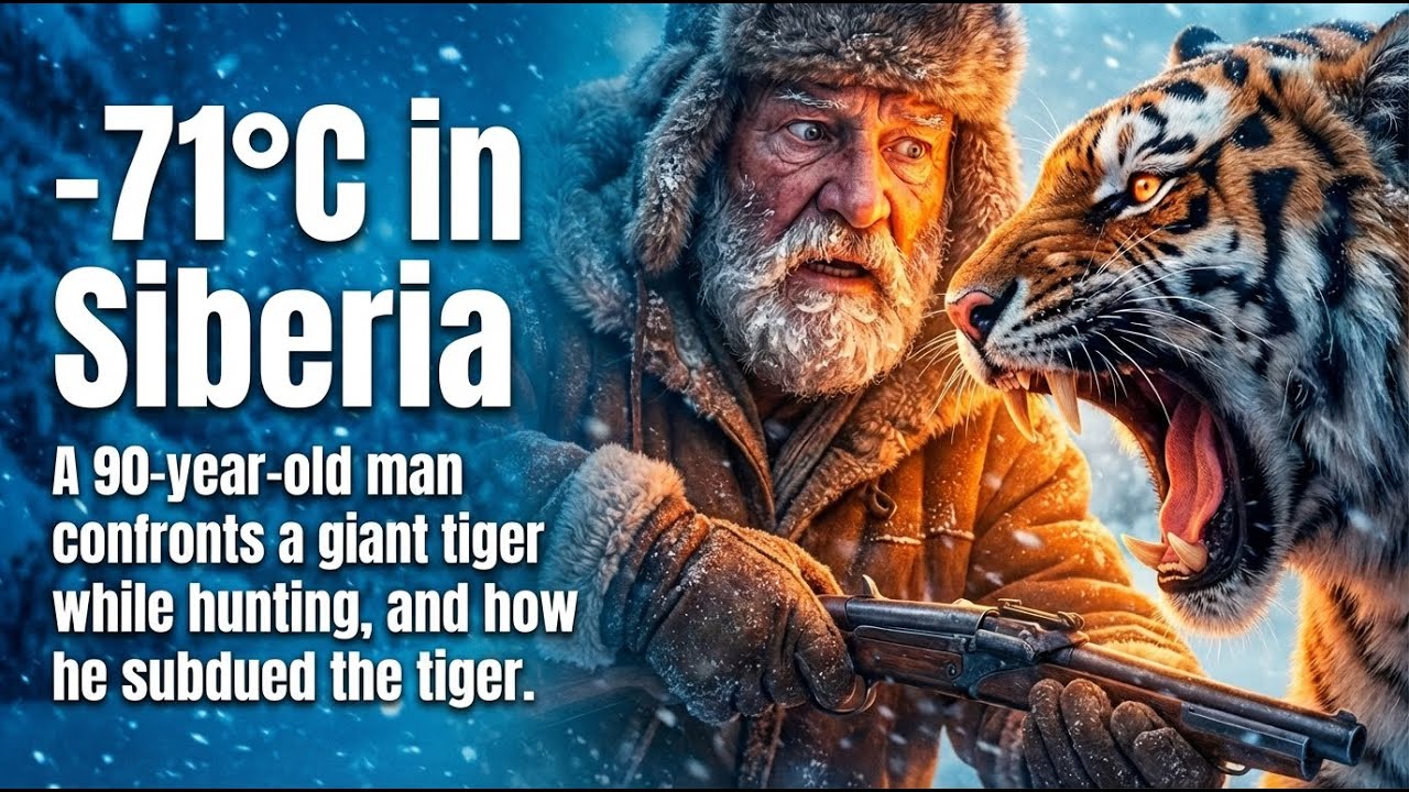 -71°C in Siberia | A 90-year-old man confronts a giant tiger while hunting, and how he subdued it.