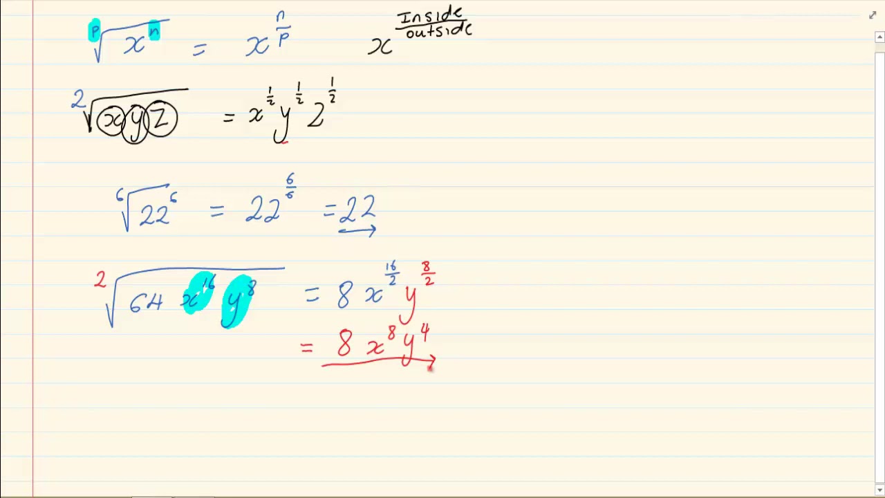 Grade 11 : Exponents : Surds Part 2