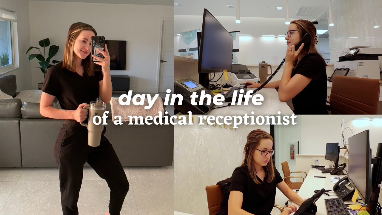 Day in the Life of a Medical Receptionist! Work with me in a Dermatology Office