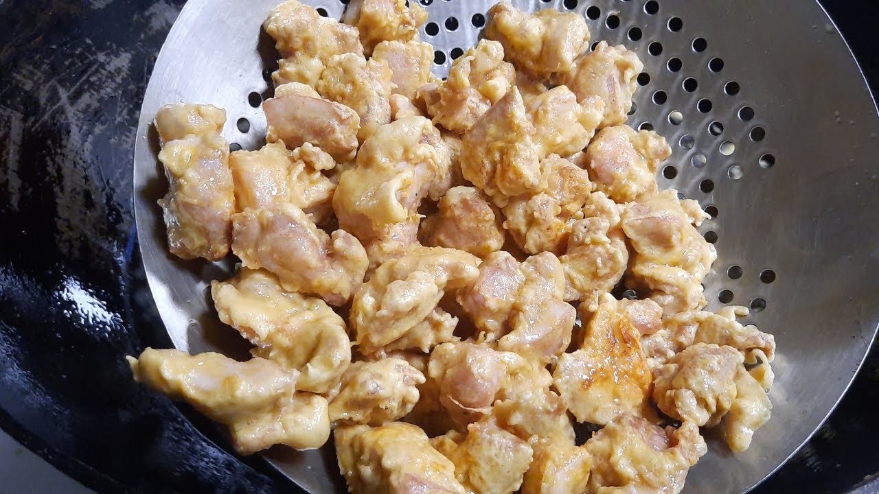 Chilli Chicken Ke Liye Chicken Kaise Fry Kare | How To Fry Chicken For Chilli Chicken | Fry Chicken