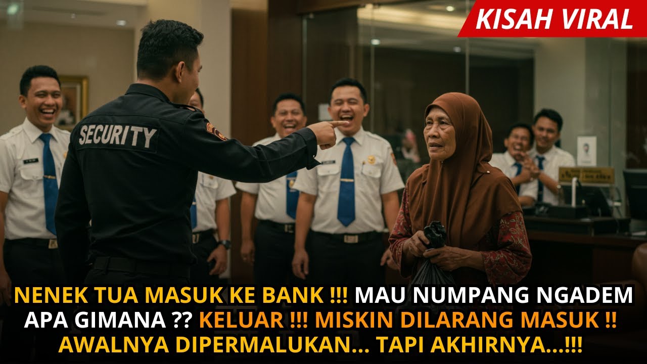 Nenek Tua Diusir dari Bank Karena Penampilannya !! Awalnya direndahkan..Tapi Akhirnya semua menyesal